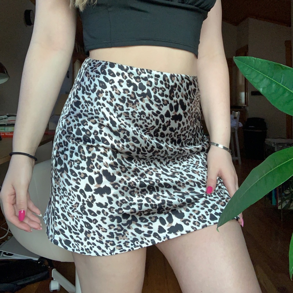 Princess Polly Leopard Mini Skirt